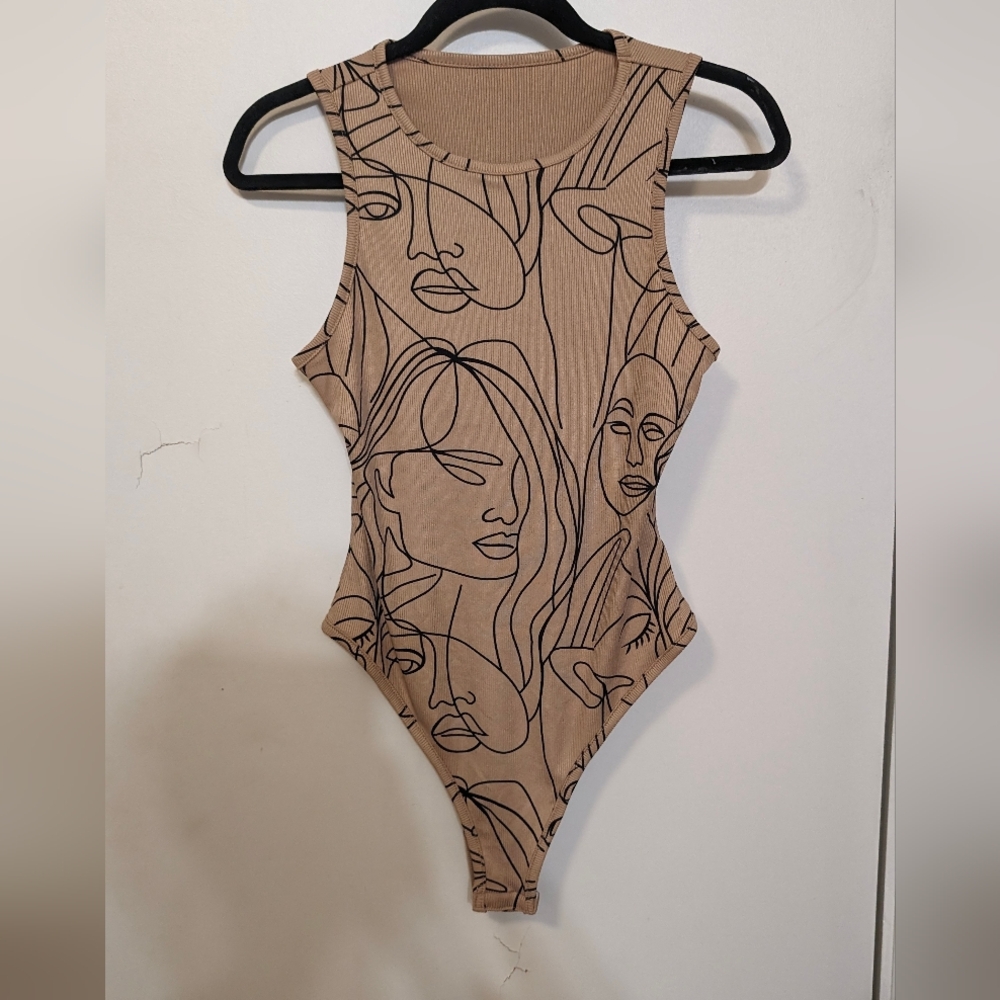 Beige bodysuit